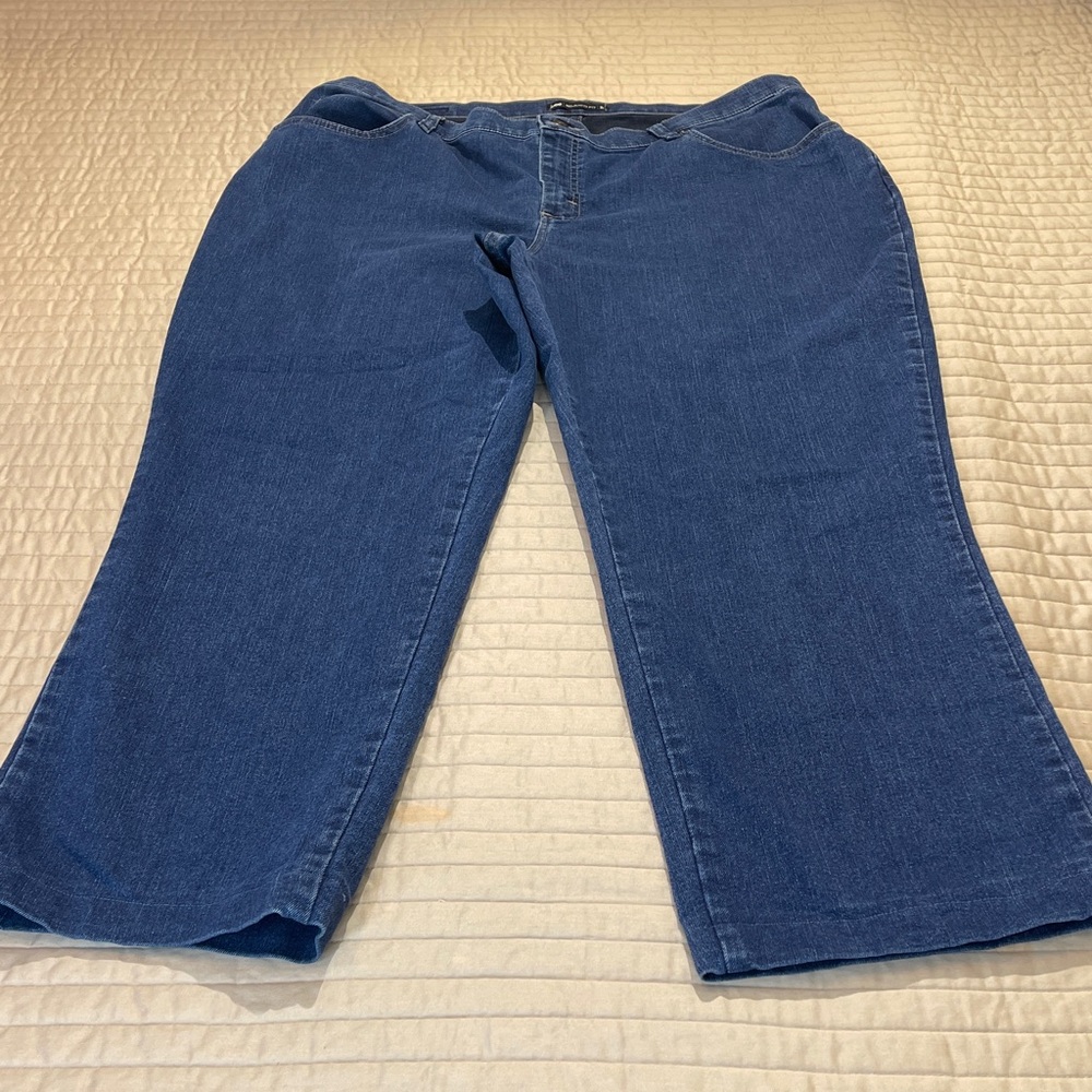 Lee 1889 RELAXED FIT Women's High Rise Dark Blue Jeans SIZE 22W